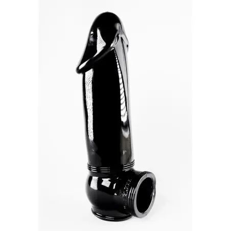 Gaine de pénis semi-réaliste noire 19x4,5 cm - Zizi - Zizi - Import busyx - visuel principal