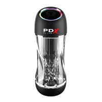 Masturbatore Vibrante a Suzione Trasparente - ViewTube Pro PDX Elite
