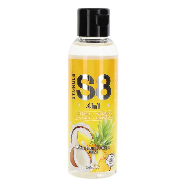 Lubrifiant S8 4 en 1 gout Tropical Pina Colada 125ml - Stimul 8 - Import busyx - visuel principal