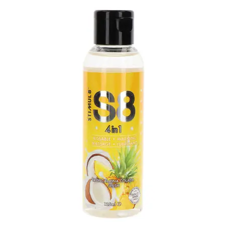 Lubrifiant S8 4 en 1 gout Tropical Pina Colada 125ml - Stimul 8 - Import busyx - visuel principal