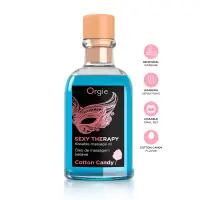 Huile de massage embrassable Sexy Therapy barbe à papa - Orgie - Import busyx - visuel principal