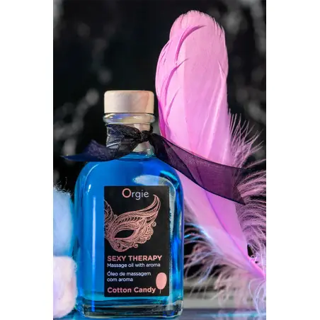 Huile de massage embrassable Sexy Therapy barbe à papa - Orgie - Import busyx - vue 4