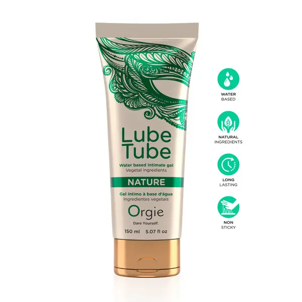 Lubrifiant eau Lube Tube Nature 150ml - Orgie - Import busyx - visuel principal Lubrifiant eau Lube Tube Nature 150ml - Orgie - Import busyx - visuel principal