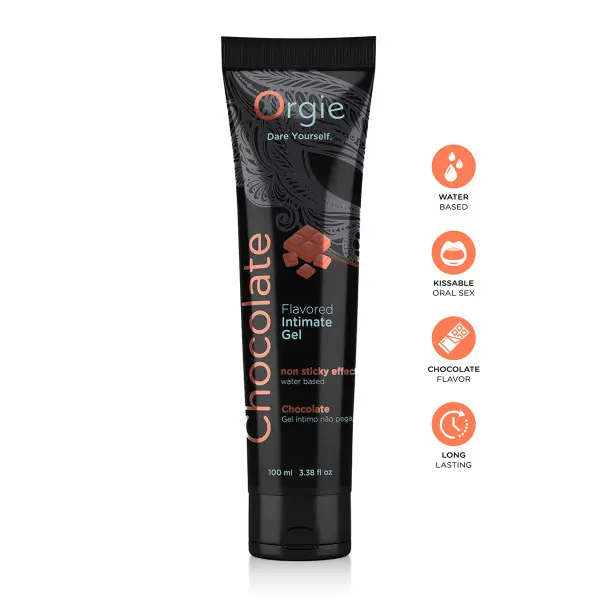 Lubrifiant eau Lube Tube chocolat 100ml - Orgie - Import busyx - visuel principal