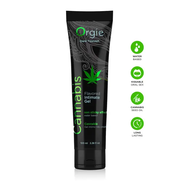 Lubrifiant eau Lube Tube Cannabis 100ml - Orgie - Import busyx - visuel principal