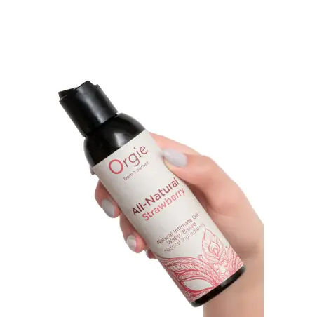 Gel intime naturel All Natural fraise 150ml - Orgie - Import busyx - détail 2