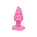 Plug Anal Ice Cream Yum Bum Rose Texturé Silicone