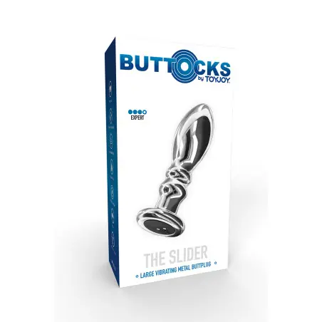 Plug vibrant en métal The Slider L - Toy Joy - Import busyx - détail 5