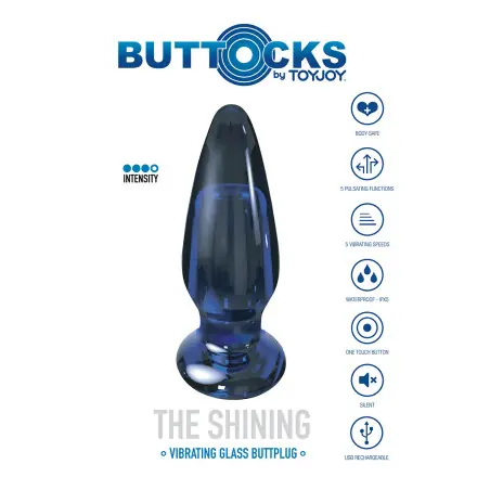 Plug vibrant en verre The Shining - Toy Joy - Import busyx - vue 4