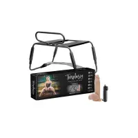 Sex Position Stool - Dildo Mount, 20 cm Dildo Included