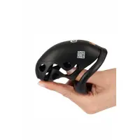 Peniskooi met Siliconen Urethra-Dilatator en Hangslot - You2Toys - Kuisheidskooi - detail 2