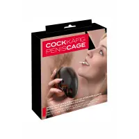 Penis Cage with Silicone Urethral Dilator & Padlock - You2Toys - Chastity Cage - detail 5