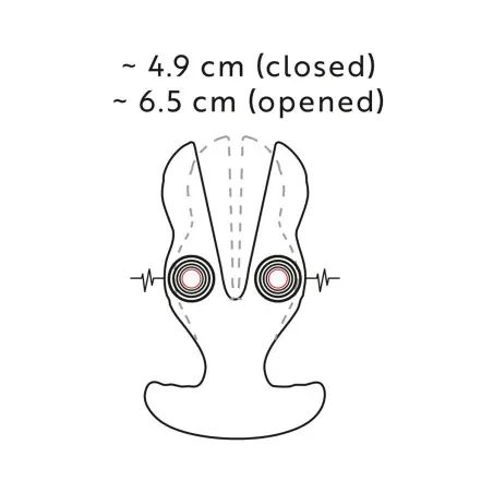 Plug anal expansor con vibración y electroestimulación (E-Stim) con mando - Anos - Sextoys - detalle 5