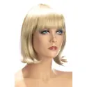 Korte blonde bobpruik met pony - Sophie (World Wigs)