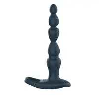 Plug Vibrante con Anillo para Doble Penetración - Elixer