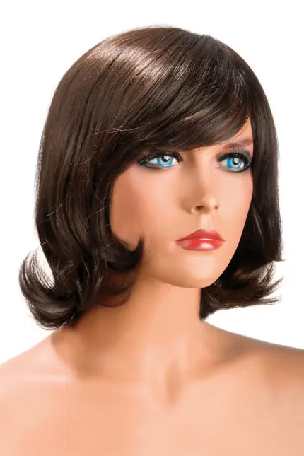 Shoulder-Length Retro Wig, Chestnut — Victoria Shoulder-Length Retro Wig, Chestnut — Victoria