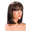 Camila Dark Brown Long Bob Wig with Fringe