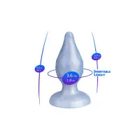 Plug Anal Diamond M Fantasy Collection Silicone Líquido 9,2 cm - SilexD