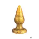 Plug Anal Doré Thermo-Reactif 9,2 cm - Goldy M Fantasy