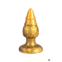 Plug Anal Dorado Termorreactivo 9,2 cm - Goldy M Fantasy