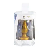Plug Anal Dourado Termorreativo 9,2 cm - Goldy M Fantasy - SilexD
