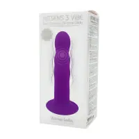 Hitsens 3 Vibe — Dildo Vibratório Ondulado Dupla Densidade Silexpan® 18,2 × 4 cm - Adrien Lastic