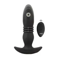 Plug Anal Vibratório com Vaivém e Controlo Remoto RC Thrusting Massager - Anos