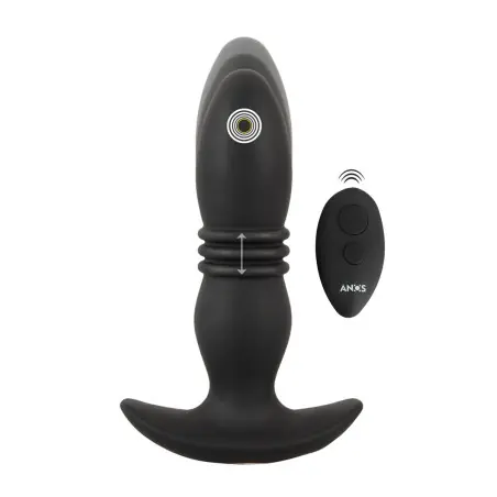 Plug Anal Vibratório com Vaivém e Controlo Remoto RC Thrusting Massager - Anos