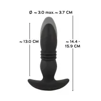 Plug Anal Vibratório com Vaivém e Controlo Remoto RC Thrusting Massager - Anos
