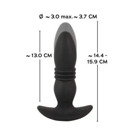 Plug Anal Vibratório com Vaivém e Controlo Remoto RC Thrusting Massager - Anos