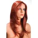 Olivia Long Layered Auburn Wig with Side Fringe