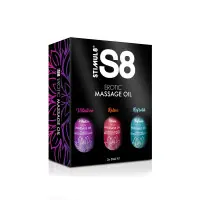 Set of 3 Massage Oils 3x50 ml - S8 Erotic Massage Oil