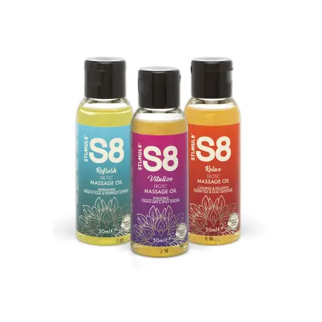 Set 3 Óleos de Massagem 3x50 ml - S8 Erotic Massage Oil - Stimul 8