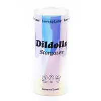 Dildolls Stargazer - Dildo Silicone Rainbow com Glitter 18 cm - 