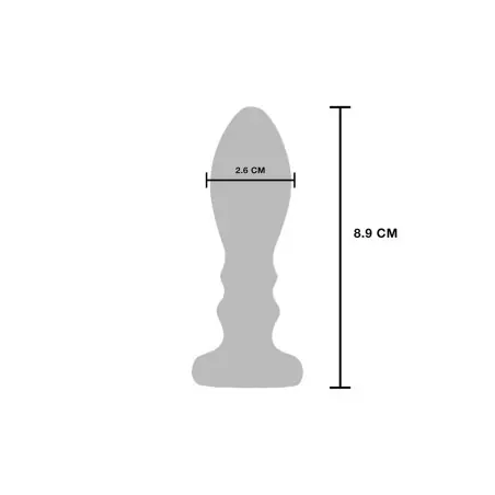 The Slider M — Plug Anal Vibratório em Aço Inoxidável - Toy Joy