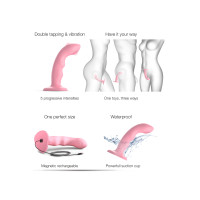 Vibro Tapping dildo wave rose - Strap on Me