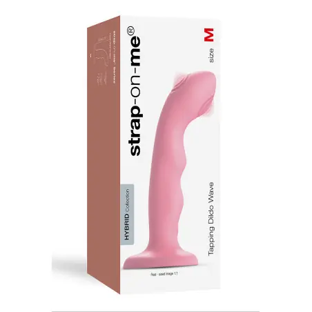Tapping Dildo Wave M - Vibrador de Duplo Tapping Rosa - 