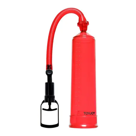 Power Pump - Bomba Peniana Manual Vermelha 20 cm - Toy Joy