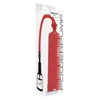 Power Pump - Bomba Peniana Manual Vermelha 20 cm - Toy Joy