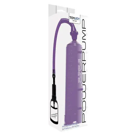 Power Pump — Bomba Peniana Manual Violeta 20 cm - Toy Joy