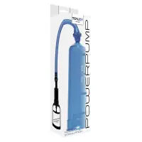 Power Pump - Bomba Peniana Manual Azul 20 cm - Toy Joy
