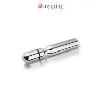 Gode Électro-Stimulation Aluminium Fin 15,5 cm, 2,5 cm — Double Dan