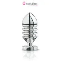 Plug Eletro Bipolar Ranhurado Hélix Tamanho S 10 cm - Mystim