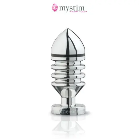 Plug Eletro Bipolar Ranhurado Hélix Tamanho S 10 cm - Mystim