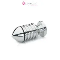Plug Eletro Bipolar Ranhurado Hélix Tamanho S 10 cm - Mystim