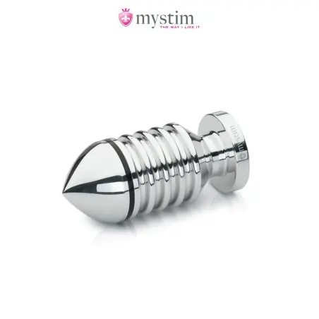 Plug Eletro Bipolar Ranhurado Hélix Tamanho S 10 cm - Mystim