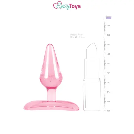 Mini Plug Anal Flexível 7 cm - Base Larga, Uso Discreto - EasyToys