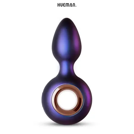 Plug Vibratório Curto com Base em Anel 6,5 cm - Hueman