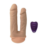 Vibrerende Dubbele Penetratie Silexpan — 19 cm + 17 cm