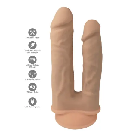 Dupla Penetração Vibrante Silexpan — 19 cm + 17 cm - SilexD